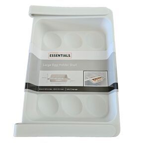 Storage Essentials Large 12 Egg Holder Shelf Kitchen Refrigerator Organization